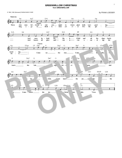 Greenwillow Christmas von Frank Loesser (Download) 