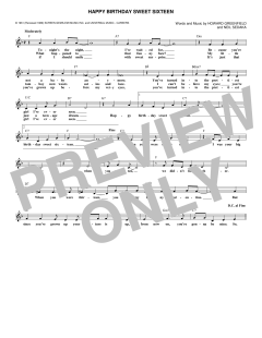 Happy Birthday Sweet Sixteen von Neil Sedaka (Download) 