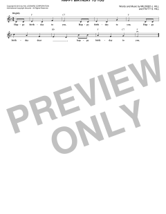 Happy Birthday To You von Mildred J. Hill (Download) 