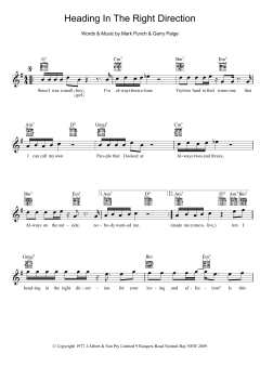Heading In The Right Direction von Garry Paige (Download) 