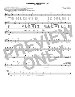 Hopelessly Devoted To You von Olivia Newton-John (Download) 