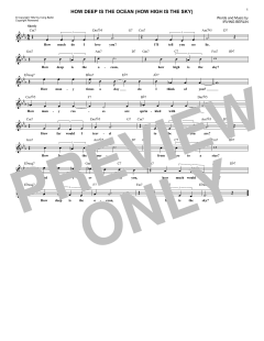 How Deep Is The Ocean von Ben Webster (Download) 