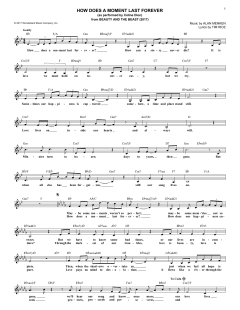 How Does A Moment Last Forever von Tim Rice (Download) 