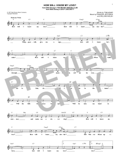 How Will I Know My Love? von Tom Adair (Download) 