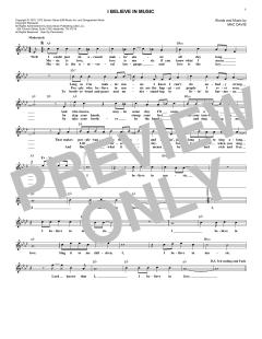 I Believe In Music von Mac Davis (Download) 