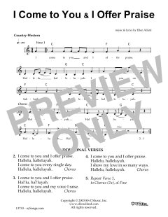 I Come To You Offer Praise (Download) 