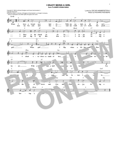 I Enjoy Being A Girl von Richard Rodgers (Download) 