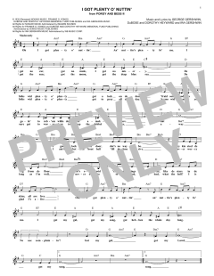 I Got Plenty O' Nuttin' von Dorothy Heyward (Download) 
