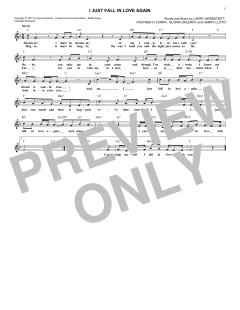 I Just Fall In Love Again von The Carpenters (Download) 
