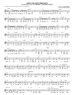 I Want The Good Times Back von Glenn Slater (Download) 