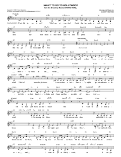 I Want To Go To Hollywood von Maury Yeston (Download) 