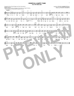 I Whistle A Happy Tune von Richard Rodgers (Download) 