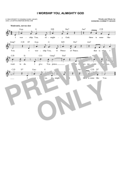 I Worship You, Almighty God von Sondra Corbett-Wood (Download) 