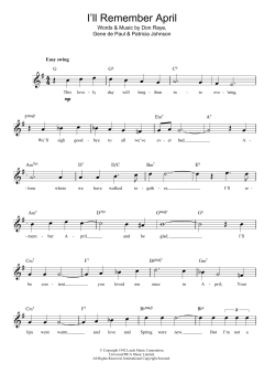 I'll Remember April von Woody Herman (Download) 