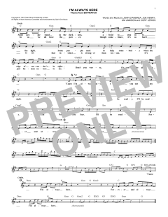 I'm Always Here von John D'Andrea (Download) 