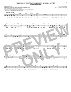 I'm Gonna Sit Right Down And Write Myself A Letter von Joe Young (Download) 