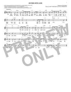 I'm Thru With Love von Matt Malneck (Download) 