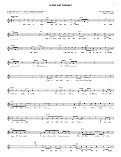 In The Air Tonight von Phil Collins (Download) 