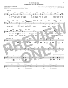 It Must Be Him von Vikki Carr (Download) 