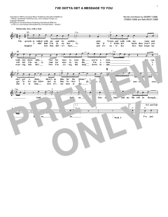 I've Gotta Get A Message To You von Bee Gees (Download) 