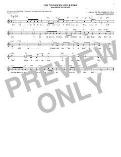 I've Told Ev'ry Little Star von Jerome Kern (Download) 