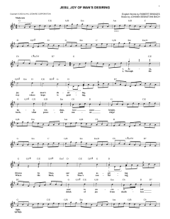 Jesu, Joy Of Man's Desiring von Johann Sebastian Bach (Download) 