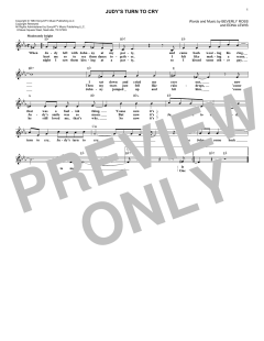 Judy's Turn To Cry von Lesley Gore (Download) 