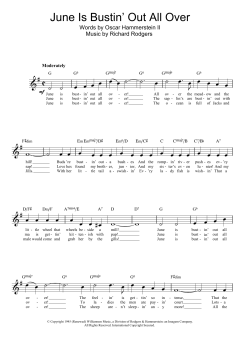 June Is Bustin' Out All Over von Richard Rodgers (Download) 