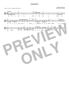 K-K-K-Katy von Geoffrey O'Hara (Download) 