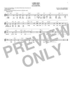 Long Ago von Jerome Kern (Download) 