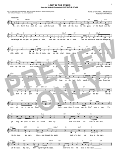 Lost In The Stars von Kurt Weill (Download) 