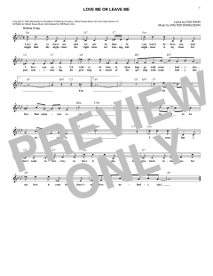 Love Me Or Leave Me von Dave Pell (Download) 