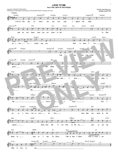 Love To Me von Adam Guettel (Download) 