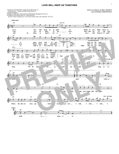Love Will Keep Us Together von Captain & Tennille (Download) 