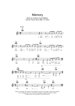 Memory von Andrew Lloyd Webber (Download) 