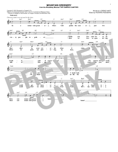 Mountain Greenery von Richard Rodgers (Download) 