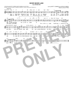 Never Never Land von Adolph Green (Download) 