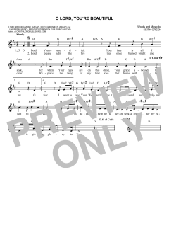 O Lord, You're Beautiful von Keith Green (Download) 