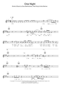 One Night von Elvis Presley (Download) 