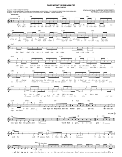 One Night In Bangkok von Murray Head (Download) 