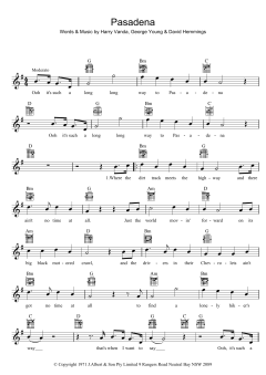 Pasadena von John Paul Young (Download) 