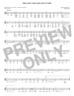 Ruby, Don't Take Your Love To Town von Kenny Rogers (Download) 