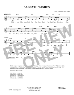 Sabbath Wishes (Download) 