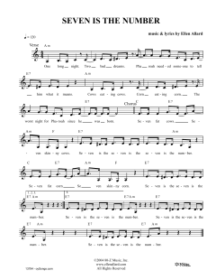 Seven Is The Number (Download) 