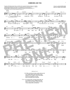 Someone Like You von Frank Wildhorn (Download) 