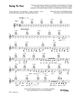 Song To You (Download) 