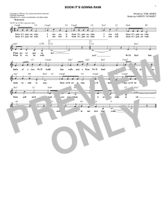 Soon It's Gonna Rain von Harvey Schmidt (Download) 