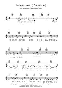 Sorrento Moon von Tina Arena (Download) 