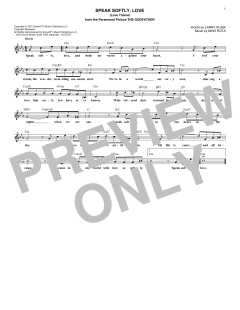 Speak Softly, Love von Andy Williams (Download) 