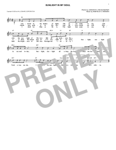 Sunlight In My Soul von Winfield S. Weeden (Download) 
